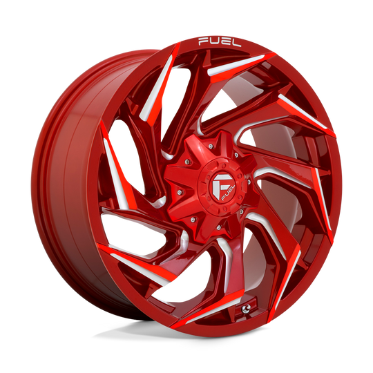 D75420908257 - Fuel Off-Road D754 Reaction 20X9 8X165.1 20mm Candy Red Milled - Fuel Off-Road Wheels Canada