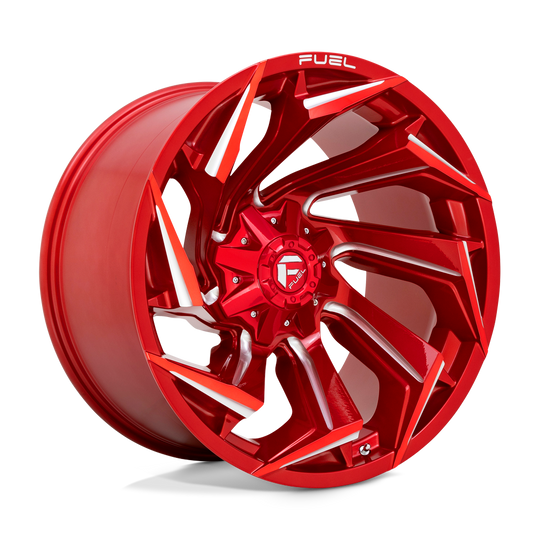 D75422201747 - Fuel Off-Road D754 Reaction 22X12 8X170 -44 mm Candy Red Milled - Fuel Off-Road Wheels Canada