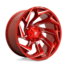 Charger l'image dans la galerie, D75424205747 - Fuel Off-Road D754 Reaction 24X12 5X127 / 5X139.7 -44mm Candy Red Milled - Fuel Off-Road Wheels Canada