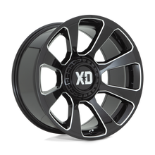 Load image into Gallery viewer, XD85429086318 - XD854 Reactor 20X9 5X139.7 5X150 18mm Gloss Black Milled - XD Wheels Canada