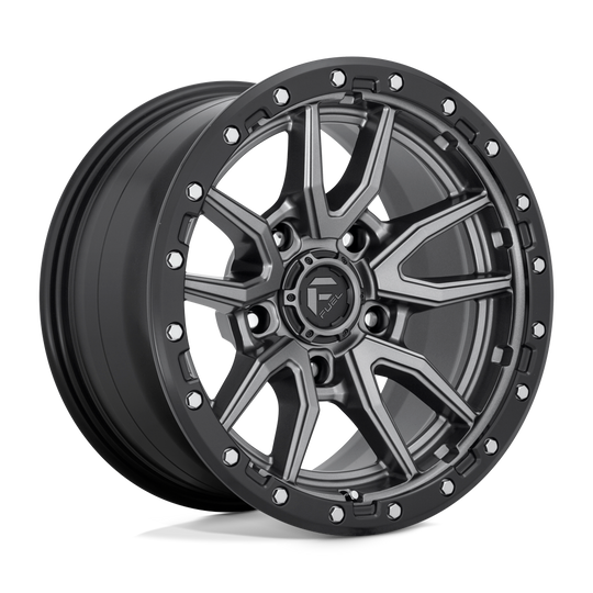 D68017907545 - Fuel Off-Road D680 Rebel 17X9 5X127 -12 mm Matte Gun Metal Black Bead Ring - Fuel Off-Road Wheels Canada