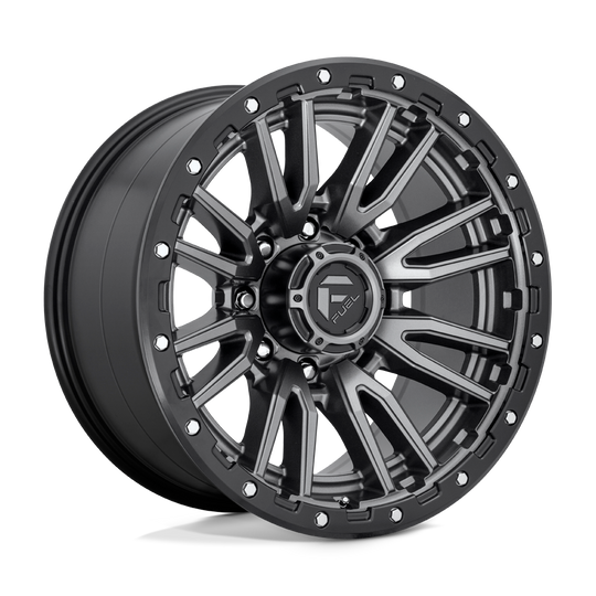 D68020008247 - Fuel Off-Road D680 Rebel 20X10 8X165.1 -18 mm Matte Gun Metal Black Bead Ring - Fuel Off-Road Wheels Canada