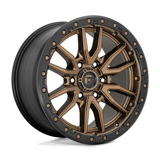 D68118909457 - Fuel Off-Road D681 Rebel 18X9 6X120 20mm Matte Bronze Black Bead Ring - Fuel Off-Road Wheels Canada