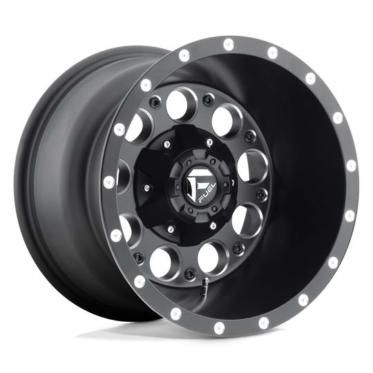 D52515008337 - Fuel Off-Road D525 Revolver 15X10 6X139.7 -43 mm Matte Black Milled - Fuel Off-Road Wheels Canada