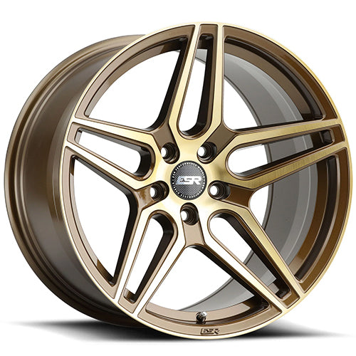 89552022 RF15BCB - ESR RF15 18X9.5 5X120 22mm Gloss Brushed Bronze - ESR Wheels Canada