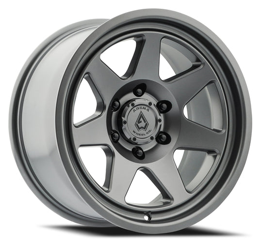 A104178575P00003 - Arena Ridge 17X8.5 5X127 0mm Satin Gun Metal - Arena Wheels Canada