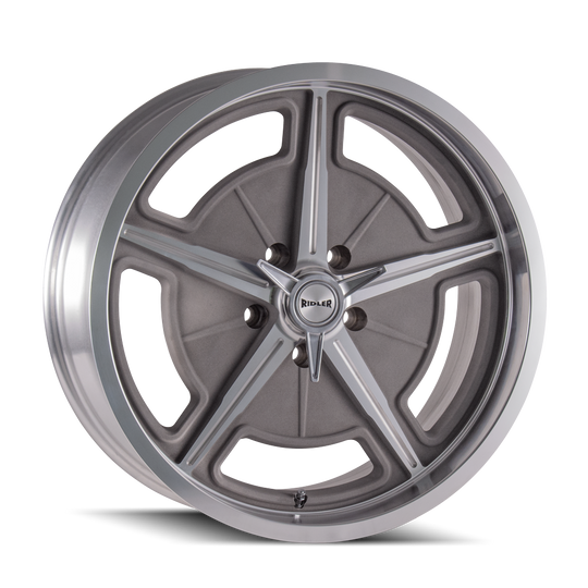 605-7773GM - Ridler 605 17X7 5X127 /  ET 0mm Machined Spokes & Lip - Ridler Wheels Canada