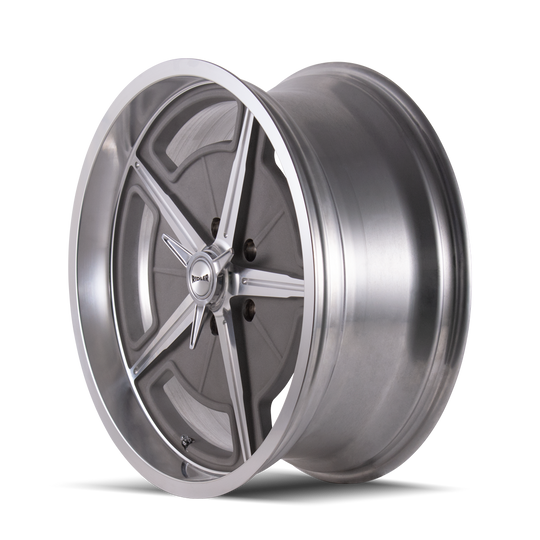 605-7773GM - Ridler 605 17X7 5X127 /  ET 0mm Machined Spokes & Lip - Ridler Wheels Canada