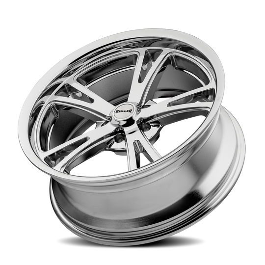 606-8873C - Ridler 606 18X8 5X127 /  ET 0mm Chrome - Ridler Wheels Canada