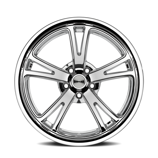 606-7865C - Ridler 606 17X8 5X114.3 /  ET 0mm Chrome - Ridler Wheels Canada