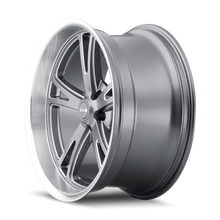 Load image into Gallery viewer, 606-7865G - Ridler 606 17X8 5X114.3 /  ET 0mm Gloss Grey Machined - Ridler Wheels Canada