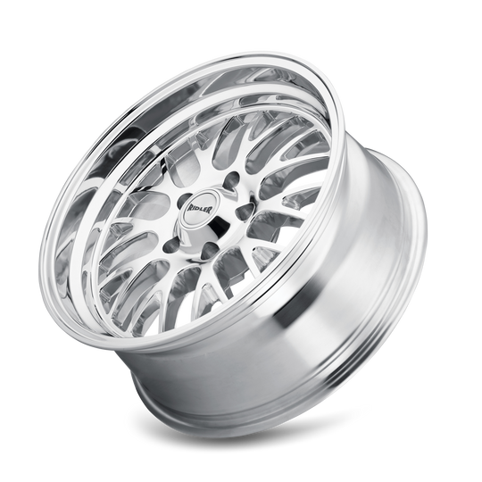 607-8961P - Ridler 607 18X9.5 5X120.65 /  ET 6mm Polished - Ridler Wheels Canada