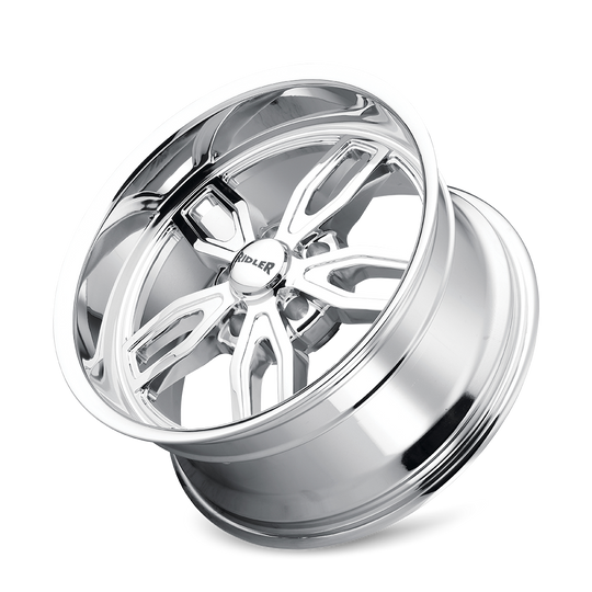 608-2873C - Ridler 608 20X8.5 5X127 /  ET 0mm Chrome - Ridler Wheels Canada