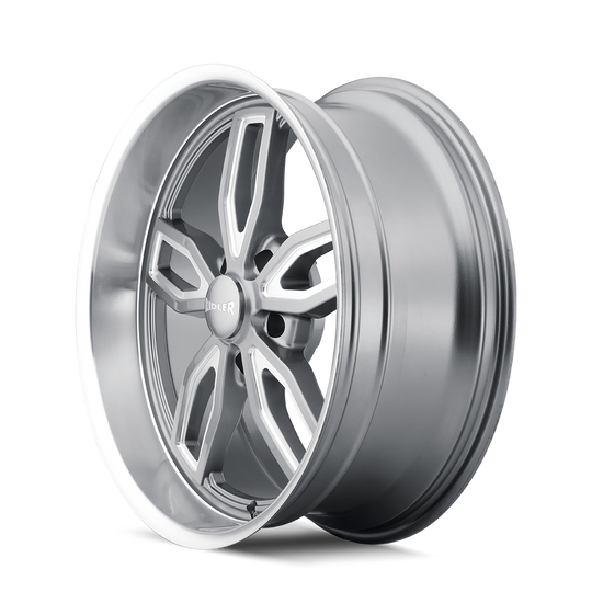 608-2173G - Ridler 608 20X10 5X127 /  ET 0mm Gloss Grey Milled - Ridler Wheels Canada