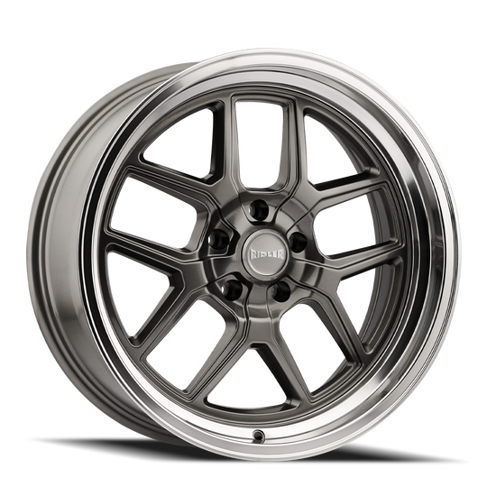 610-2173G - Ridler 610 20X10 5X127 /  ET 0mm Gloss Grey Polished - Ridler Wheels Canada