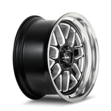 Load image into Gallery viewer, 611-8861GBMD - Ridler 611 18X8 5X120.65 /  ET 0mm Gloss Black and Milled with Diamond Cut Lip - Ridler Wheels Canada