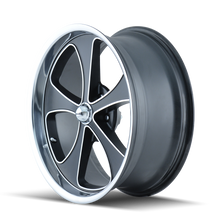 Charger l'image dans la galerie, 645-7773MBP - Ridler 645 17X7 5X127 /  ET 0mm Matte Black Machined And Polish - Ridler Wheels Canada