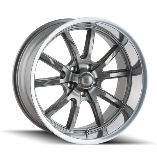 650-7865G - Ridler 650 17X8 5X114.3 /  ET 0mm Gloss Grey Polished - Ridler Wheels Canada
