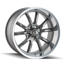 Load image into Gallery viewer, 650-7773G - Ridler 650 17X7 5X127 /  ET 0mm Gloss Grey Polished - Ridler Wheels Canada