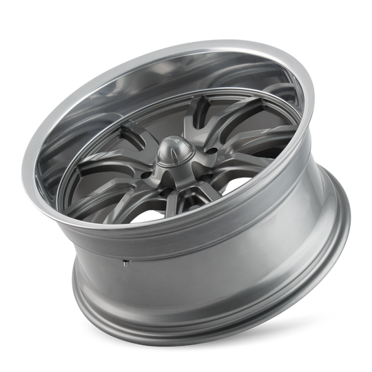 650-7861G - Ridler 650 17X8 5X120.65 /  ET 0mm Gloss Grey Polished - Ridler Wheels Canada