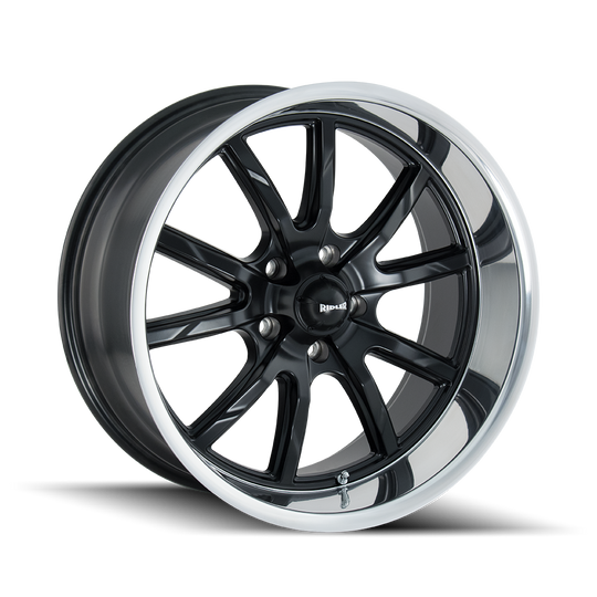 650-5761MB - Ridler 650 15X7 5X120.65 /  ET 0mm Matte Black Polished - Ridler Wheels Canada