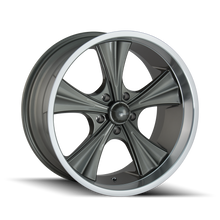 Charger l'image dans la galerie, 651-8865G - Ridler 651 18X8 5X114.3 /  ET 0mm Grey with Machined Lip - Ridler Wheels Canada