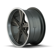 Load image into Gallery viewer, 651-2861G - Ridler 651 20X8.5 5X120.65 /  ET 0mm Grey with Machined Lip - Ridler Wheels Canada