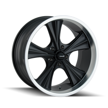 Charger l'image dans la galerie, 651-8973MB - Ridler 651 18X9.5 5X127 /  ET 0mm Matte Black with Machined Lip - Ridler Wheels Canada