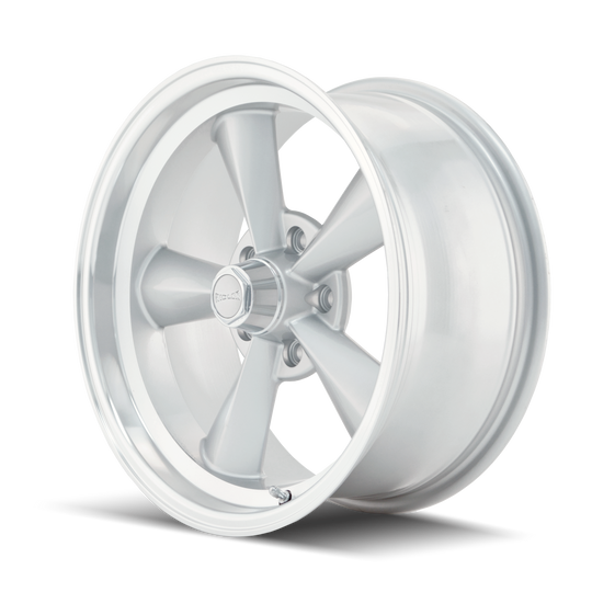 675-5761S - Ridler 675 15X7 5X120.65 /  ET 0mm Satin Silver Machined - Ridler Wheels Canada