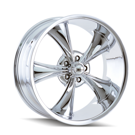 695-8861C - Ridler 695 18X8 5X120.65 /  ET 0mm Chrome - Ridler Wheels Canada