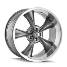 Load image into Gallery viewer, 695-7773G - Ridler 695 17X7 5X127 /  ET 0mm Gloss Grey Machined - Ridler Wheels Canada