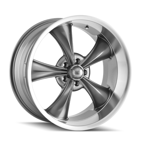 695-8861G - Ridler 695 18X8 5X120.65 /  ET 0mm Gloss Grey Machined - Ridler Wheels Canada