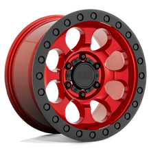 Charger l'image dans la galerie, 1790RIT126120R67 - Black Rhino Riot 17X9 6X120  12mm Candy Red W/ Black Ring &amp; Bolts - Black Rhino Wheels Canada