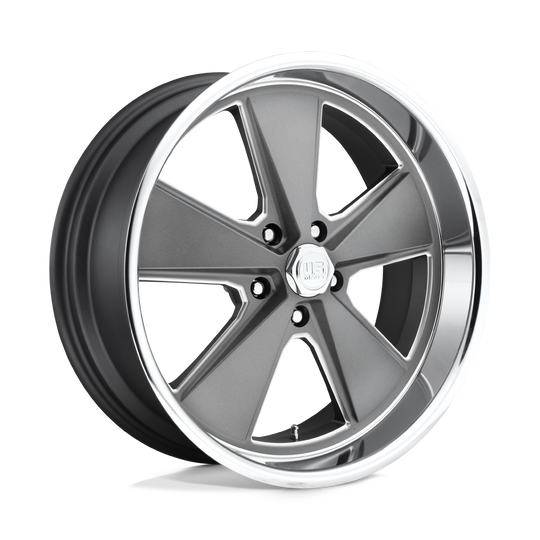 U12018806145 - US Mag U120 Roadster 18X8 5X120.65  1mm Matte Gun Metal Machined - US Mag Wheels Canada