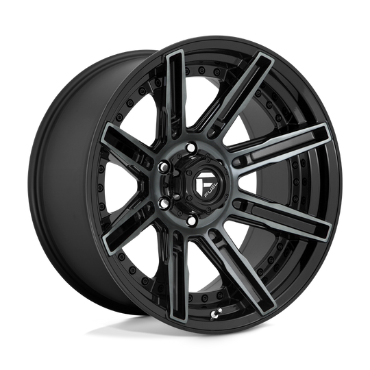 D70820008947 - Fuel Off-Road D708 Rogue 20X10 6X135 -18 mm Gloss Machined Double Dark Tint - Fuel Off-Road Wheels Canada