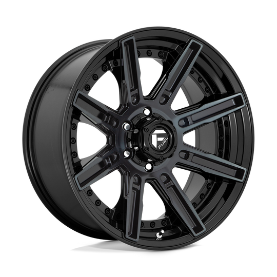 D70820907550 - Fuel Off-Road D708 Rogue 20X9 5X127 1mm Gloss Machined Double Dark Tint - Fuel Off-Road Wheels Canada