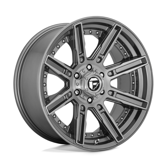 D71020908950 - Fuel Off-Road D710 Rogue Platinum 20X9 6X135 1mm Brushed Gun Metal Tinted Clear - Fuel Off-Road Wheels Canada