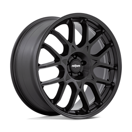 R195220021+30 - Rotiform R195 ZWS 22X10 5X120  30mm Matte Black - Rotiform Wheels Canada