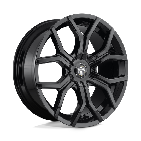 S2082295F9+30 - DUB S208 Royalty 22X9.5 6X132 / 6X120.65 30mm Gloss Black - DUB Wheels Canada