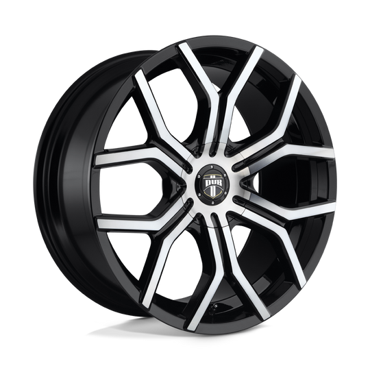 S2092295F9+30 - DUB S209 Royalty 22X9.5 6X132 / 6X120.65 30mm Gloss Machined Double Dark Tint - DUB Wheels Canada