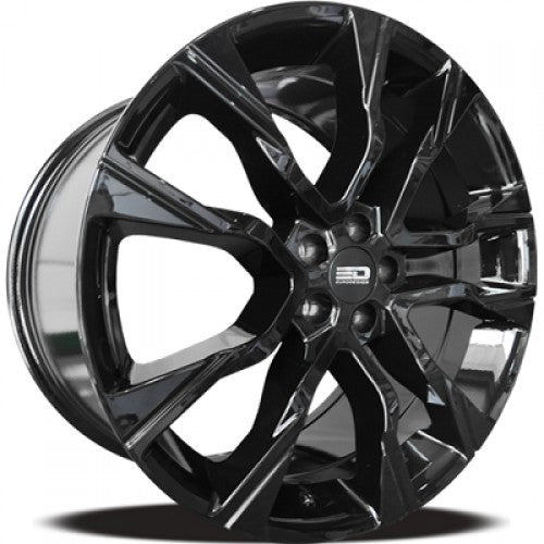RR9209D4063GB - Euro Design RR9 20X9 5X108 ET 40mm Gloss Black - Euro Design Wheels Canada