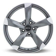 Load image into Gallery viewer, 82479 - RTX OE RS II 17X7.5 5X112 45mm Satin Gunmetal Machined - RTX Wheels Canada