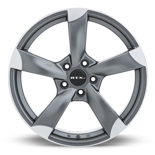 82479 - RTX OE RS II 17X7.5 5X112 45mm Satin Gunmetal Machined - RTX Wheels Canada