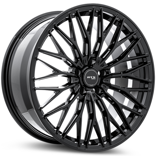 83250 - RTX R-Spec RS08F 20X9 5X120 40mm Gloss Black - RTX Wheels Canada