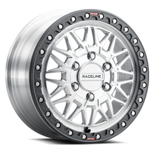 Load image into Gallery viewer, A13F-77060+60 - Raceline A13F Omega 17X7 6X139.7 60mm Machined with Gunmetal Real Beadlock - Raceline Wheels Canada