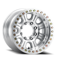 Load image into Gallery viewer, RT233-79556-32 - Raceline Monster Beadlock RT233 17X9.5 5X165.1 -32mm Machined Silver - Raceline Wheels Canada