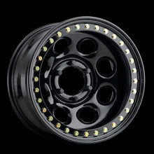 Load image into Gallery viewer, RT8158060 - Raceline Rock 8 RT81 15X8 6X139.7 -19mm Gloss Black Beadlock - Raceline Wheels Canada