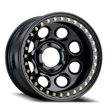 Charger l'image dans la galerie, RT8178080 - Raceline Rock 8 RT81 17X8 8X165.1 -25mm Gloss Black Beadlock - Raceline Wheels Canada
