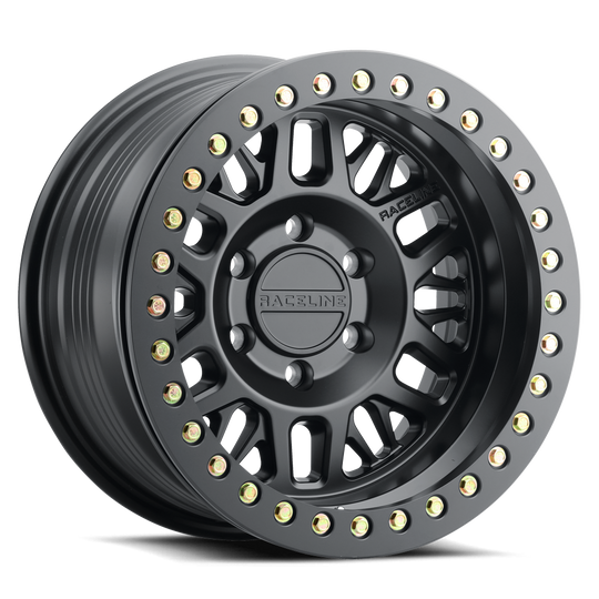 RT951B-79080-38 - Raceline RT951B Ryno 17X9 8X165.1 -38mm Satin Black - Raceline Wheels Canada