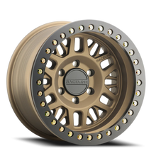 Load image into Gallery viewer, RT951BZ-79080-38 - Raceline Ryno Cast Beadlock RT951BZ 17X9 8X165.1 -38mm Textured Matte Bronze Black Beadlock Ring - Raceline Wheels Canada